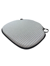 Load image into Gallery viewer, Regency Ticking Stripe Black Large Spindle Back Seat Pads For Garden, Patio, Kitchen, Dining