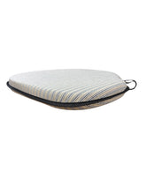 Load image into Gallery viewer, Regency Ticking Stripe Black Large Spindle Back Seat Pads For Garden, Patio, Kitchen, Dining