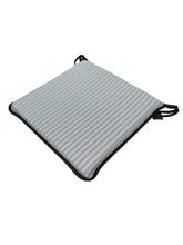 Load image into Gallery viewer, Regency Ticking Stripe Black Square Tie-On Seat Pads Dining/Patio/Garden/Kitchen