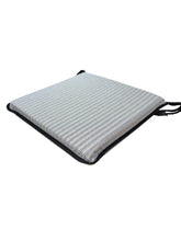 Load image into Gallery viewer, Regency Ticking Stripe Black Square Tie-On Seat Pads Dining/Patio/Garden/Kitchen