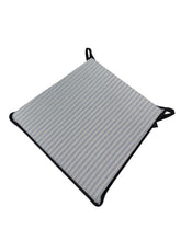 Load image into Gallery viewer, Regency Ticking Stripe Black Tapered Seat Pads For Garden, Patio, Kitchen, Dining