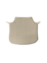 Load image into Gallery viewer, Regency Ticking Stripe Natural Small Spindle Back Seat Pads For Garden, Patio, Kitchen, Dining