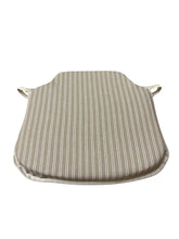 Load image into Gallery viewer, Regency Ticking Stripe Natural Small Spindle Back Seat Pads For Garden, Patio, Kitchen, Dining