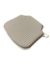 Load image into Gallery viewer, Regency Ticking Stripe Natural Small Spindle Back Seat Pads For Garden, Patio, Kitchen, Dining