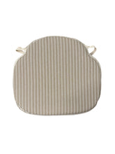 Load image into Gallery viewer, Regency Ticking Stripe Natural Large Spindle Back Seat Pads For Garden, Patio, Kitchen, Dining