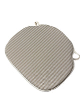 Load image into Gallery viewer, Regency Ticking Stripe Natural Large Spindle Back Seat Pads For Garden, Patio, Kitchen, Dining