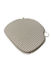 Load image into Gallery viewer, Regency Ticking Stripe Natural Large Spindle Back Seat Pads For Garden, Patio, Kitchen, Dining