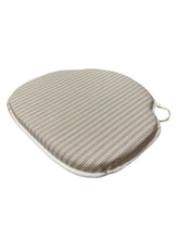 Load image into Gallery viewer, Regency Ticking Stripe Natural Large Spindle Back Seat Pads For Garden, Patio, Kitchen, Dining