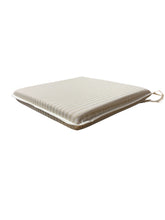 Load image into Gallery viewer, Regency Ticking Stripe Natural Square Tie-On Seat Pads Dining/Patio/Garden/Kitchen