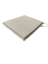 Load image into Gallery viewer, Regency Ticking Stripe Natural Tapered Seat Pads For Garden, Patio, Kitchen, Dining