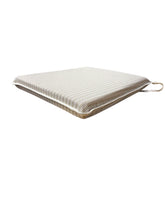 Load image into Gallery viewer, Regency Ticking Stripe Natural Tapered Seat Pads For Garden, Patio, Kitchen, Dining