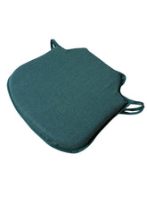 Load image into Gallery viewer, Tweedie Forest Green Small Spindle Back Seat Pads