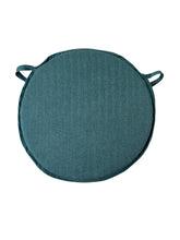 Load image into Gallery viewer, Tweedie Forest Green Round Bistro Seat Pad 12" 14" 16"