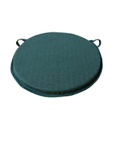 Load image into Gallery viewer, Tweedie Forest Green Round Bistro Seat Pad 12" 14" 16"