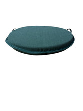 Load image into Gallery viewer, Tweedie Forest Green Round Bistro Seat Pad 12" 14" 16"