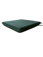 Load image into Gallery viewer, Tweedie Forest Green Square Tie-On Seat Pads