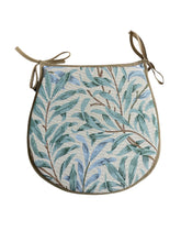 Load image into Gallery viewer, William Morris - Willow Bough Seaspray Tapestry D-Shaped Seat Pads For Garden, Patio, Kitchen, Dining