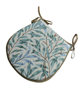 Load image into Gallery viewer, William Morris - Willow Bough Seaspray Tapestry D-Shaped Seat Pads For Garden, Patio, Kitchen, Dining