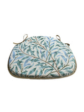 Load image into Gallery viewer, William Morris - Willow Bough Seaspray Tapestry Large Spindle Back Seat Pads For Garden, Patio, Kitchen, Dining