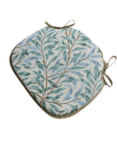 Load image into Gallery viewer, William Morris - Willow Bough Seaspray Tapestry Large Spindle Back Seat Pads For Garden, Patio, Kitchen, Dining