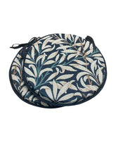 Load image into Gallery viewer, William Morris - Willow Bough Ebony Tapestry Set Of 2 Round Bistro Seat Pads