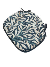 Load image into Gallery viewer, William Morris - Willow Bough Ebony Tapestry Large Spindle Back Seat Pads For Garden, Patio, Kitchen, Dining