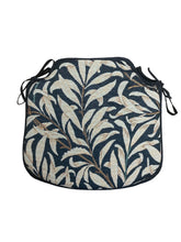 Load image into Gallery viewer, William Morris - Willow Bough Ebony Tapestry Small Spindle Back Seat Pads For Garden, Patio, Kitchen, Dining
