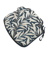 Load image into Gallery viewer, William Morris - Willow Bough Ebony Tapestry Small Spindle Back Seat Pads For Garden, Patio, Kitchen, Dining