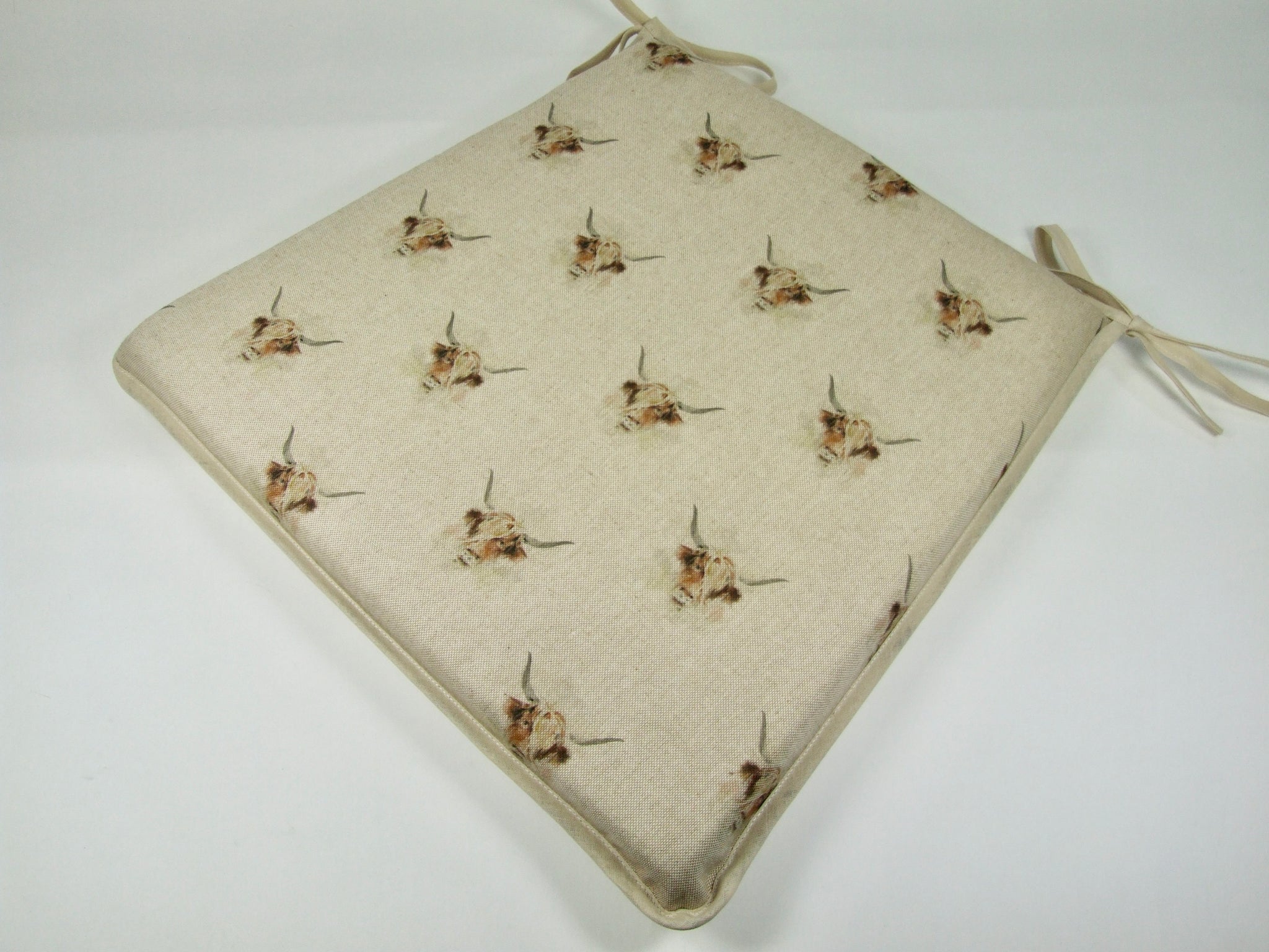 Highland Cow Tapered Seat Pads For Garden, Patio, Kitchen, Dining