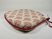 Load image into Gallery viewer, Mulberry Tree Red Small Spindle Back Seat Pads For Garden, Patio, Kitchen, Dining