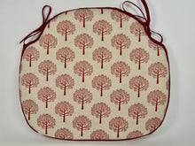 Load image into Gallery viewer, Mulberry Tree Red Large Spindle Back Seat Pads For Garden, Patio, Kitchen, Dining