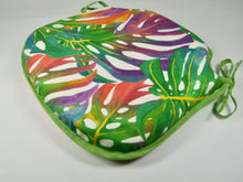 Load image into Gallery viewer, Tropical Leaves Small Spindle Back Seat Pads For Garden, Patio, Kitchen, Dining