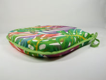 Load image into Gallery viewer, Tropical Leaves Small Spindle Back Seat Pads For Garden, Patio, Kitchen, Dining