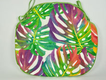 Load image into Gallery viewer, Tropical Leaves Large Spindle Back Seat Pads For Garden, Patio, Kitchen, Dining
