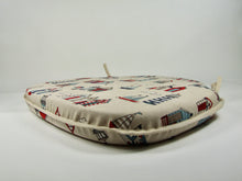 Load image into Gallery viewer, Seaside Linen Large Spindle Back Seat Pads For Garden, Patio, Kitchen, Dining