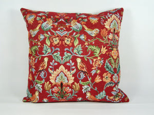 William Red Tapestry Cushion/Scatter Cover for Garden/Patio