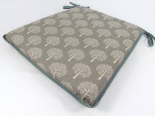 Load image into Gallery viewer, Mulberry Tree Smoke/Dove Grey Tapered Seat Pads For Garden, Patio, Kitchen, Dining