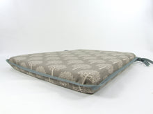 Load image into Gallery viewer, Mulberry Tree Smoke/Dove Grey Tapered Seat Pads For Garden, Patio, Kitchen, Dining